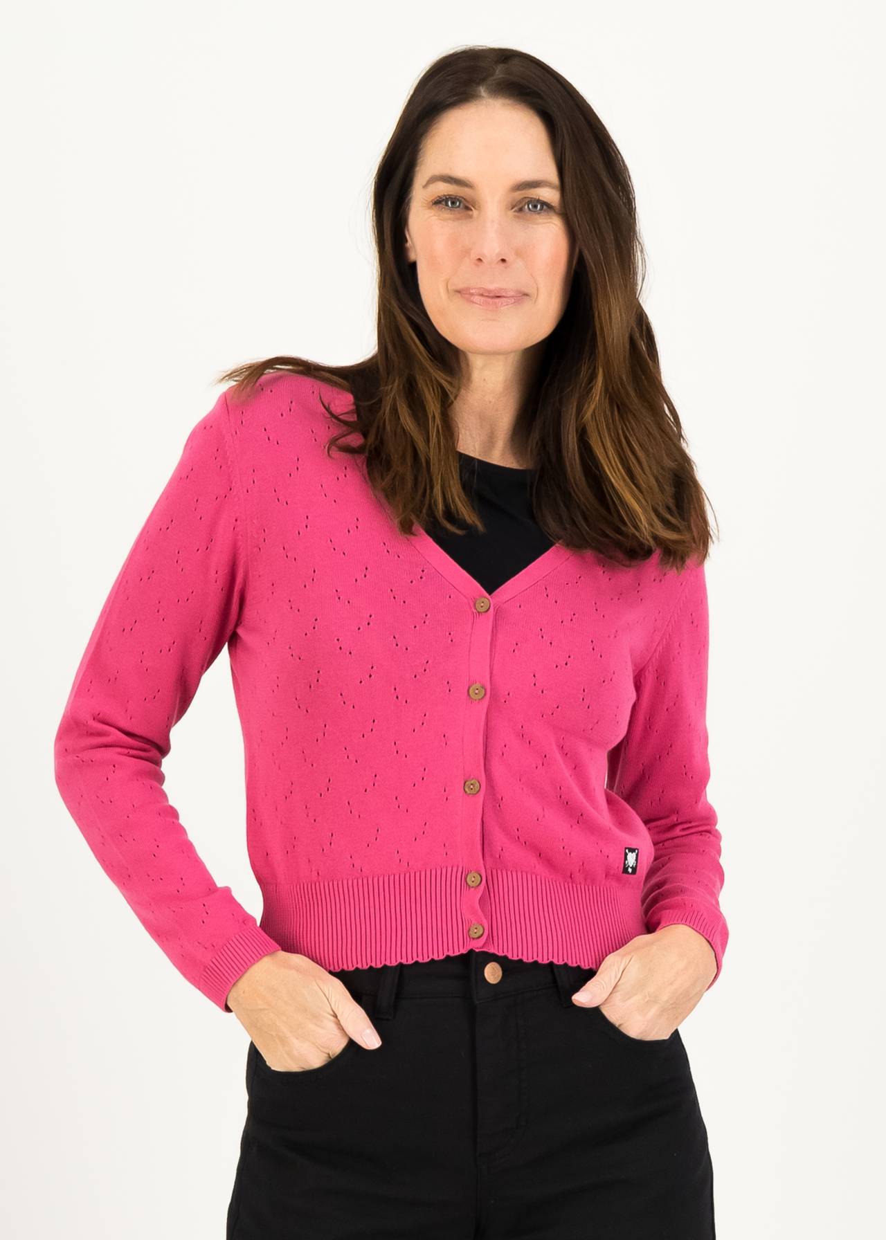 Blutsgeschwister Cardigan Save the World, Farbe: stunningly rose knit