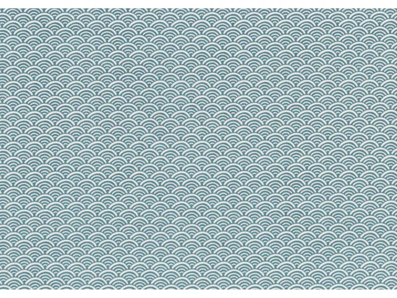 Japanpapier Chiyogami 70 g,  ca. 63 x 97 cm, BB Fischhaut hellblau, 1 Papierbogen 