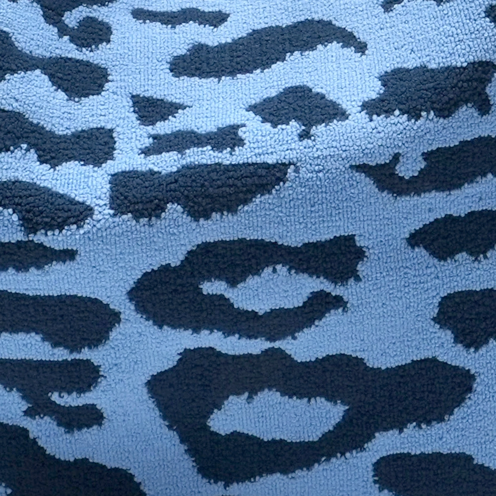 % LOT83 Shopper Lois 35, Leo Kuschel Blau, ca.  45 x 35 cm    