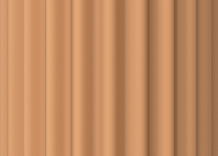 SAMT Rillenkerze Samt-Lack, SAND,  D. 8 cm x 20 cm, Stumpenkerze von Engels Kerzen