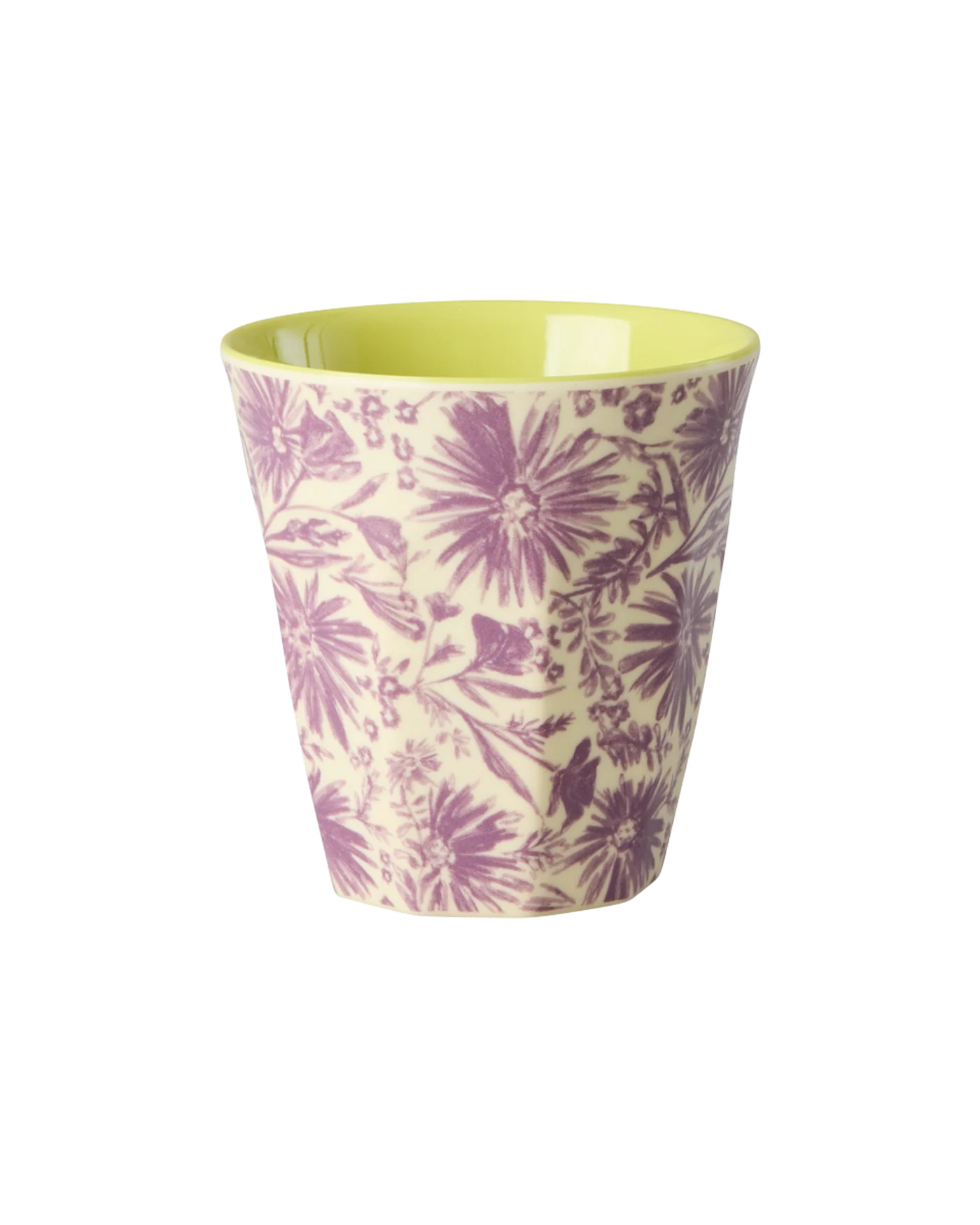 Rice Melamin Becher klein - Lila - Flower Press Print, 160 ml