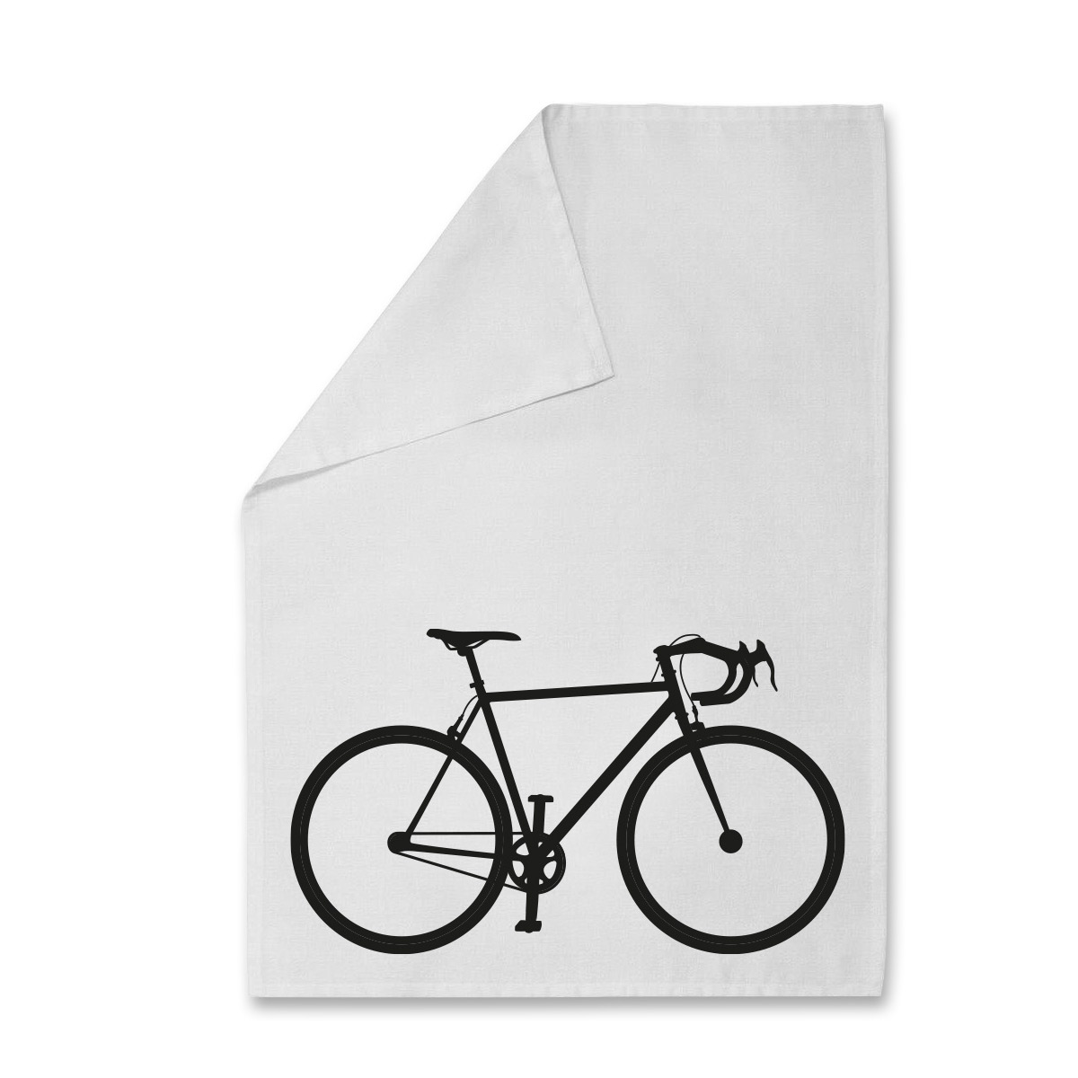 Geschirrtuch  Fahrrad schwarz-weiß