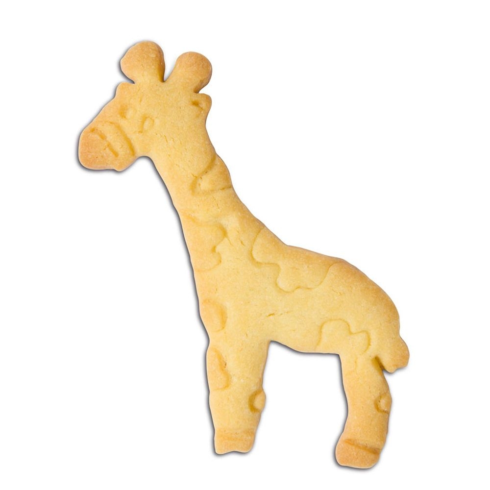 % Ausstecherle Giraffe Edelstahl 12,5 cm  von Städter, Prägeausstecher  