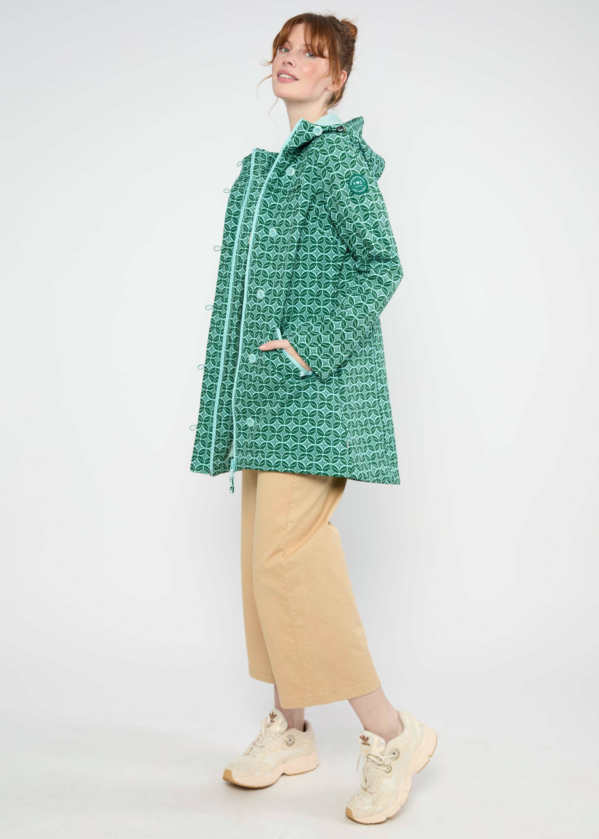 Blutsgeschwister Softshelljacke Wild Weather - moonlit bloom, Grün