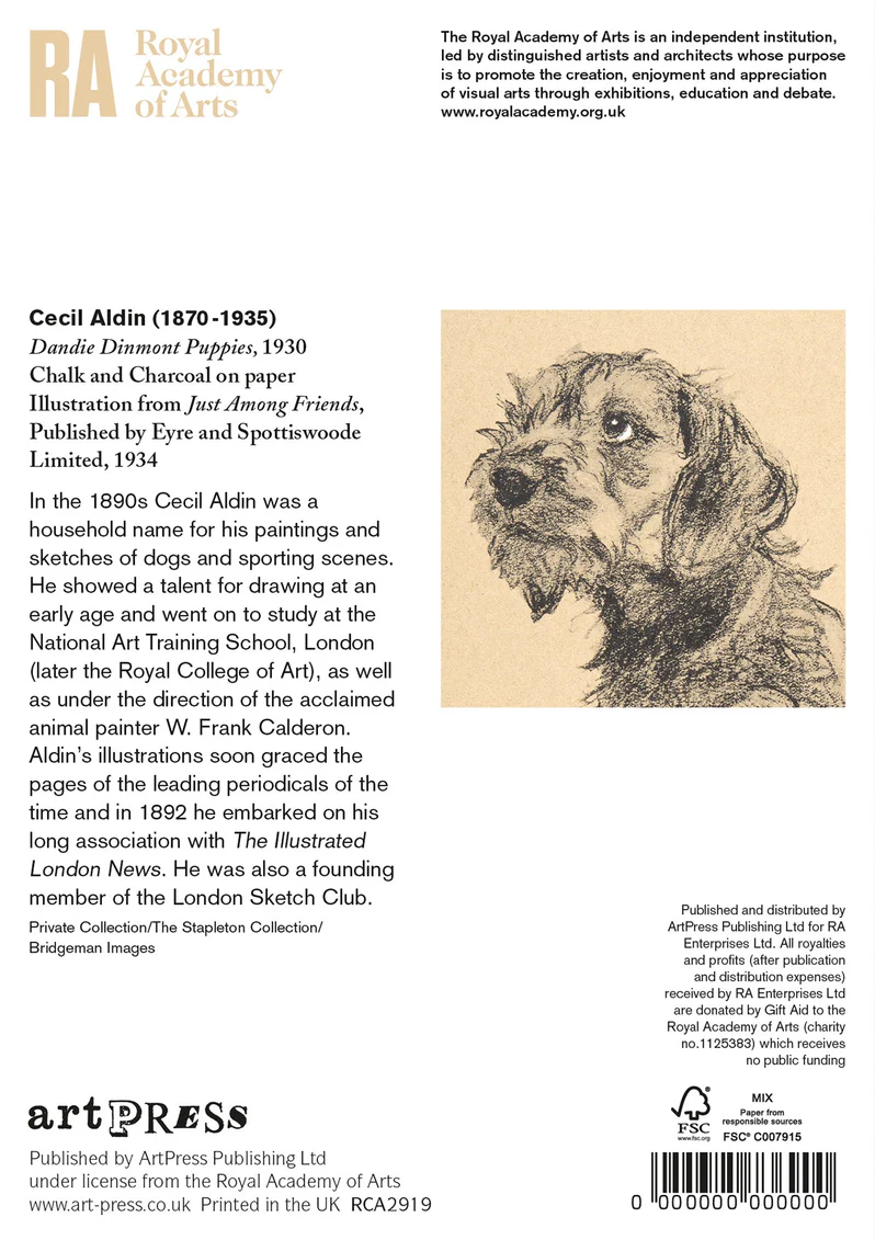 Grußkarte Hundewelpen / Dandie Dinmont Puppies von ART PRESS , Cecil Aldin