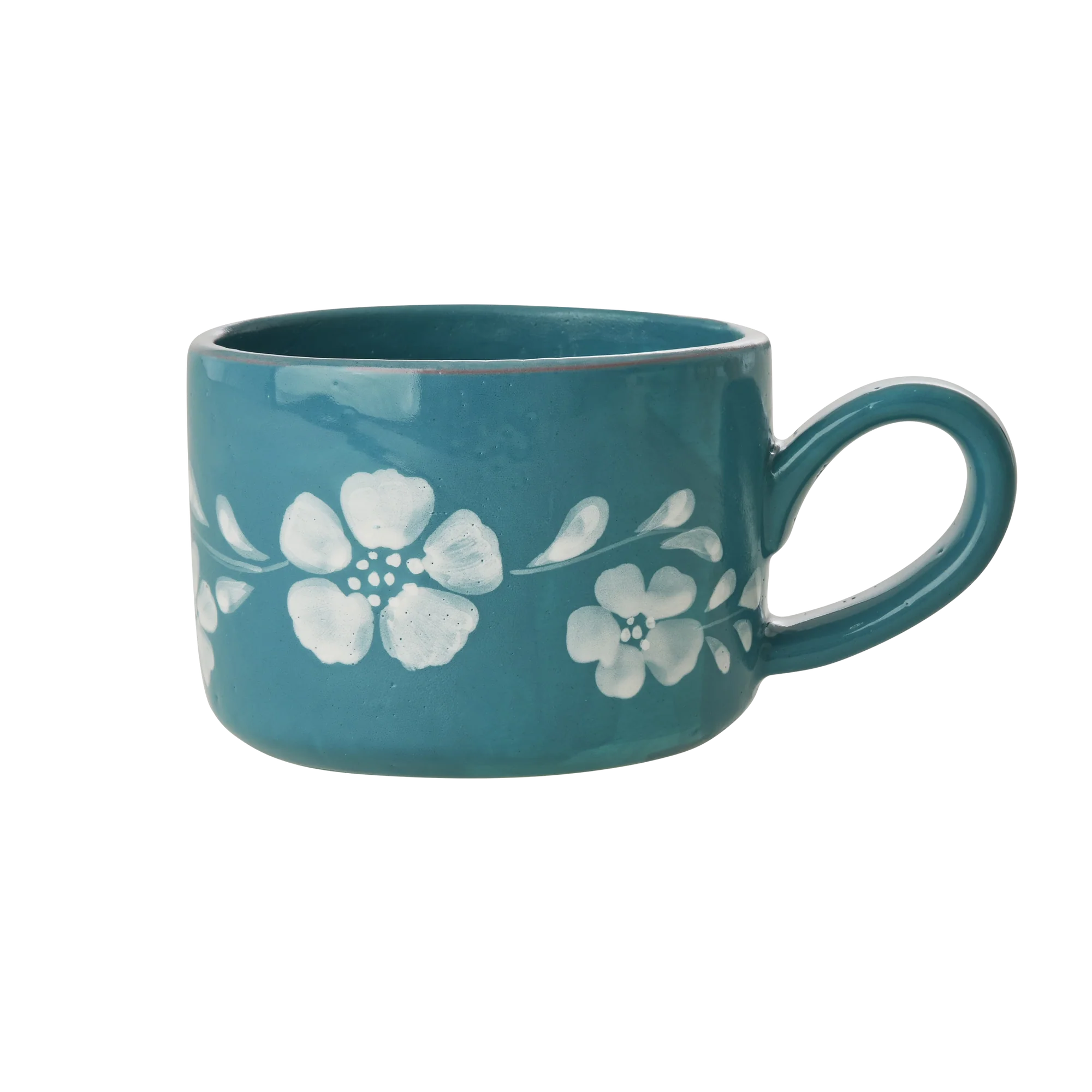 Rice Cappuccino Tasse Flower Wine, Jade,  Hand-painted Flower Wine, Keramik 