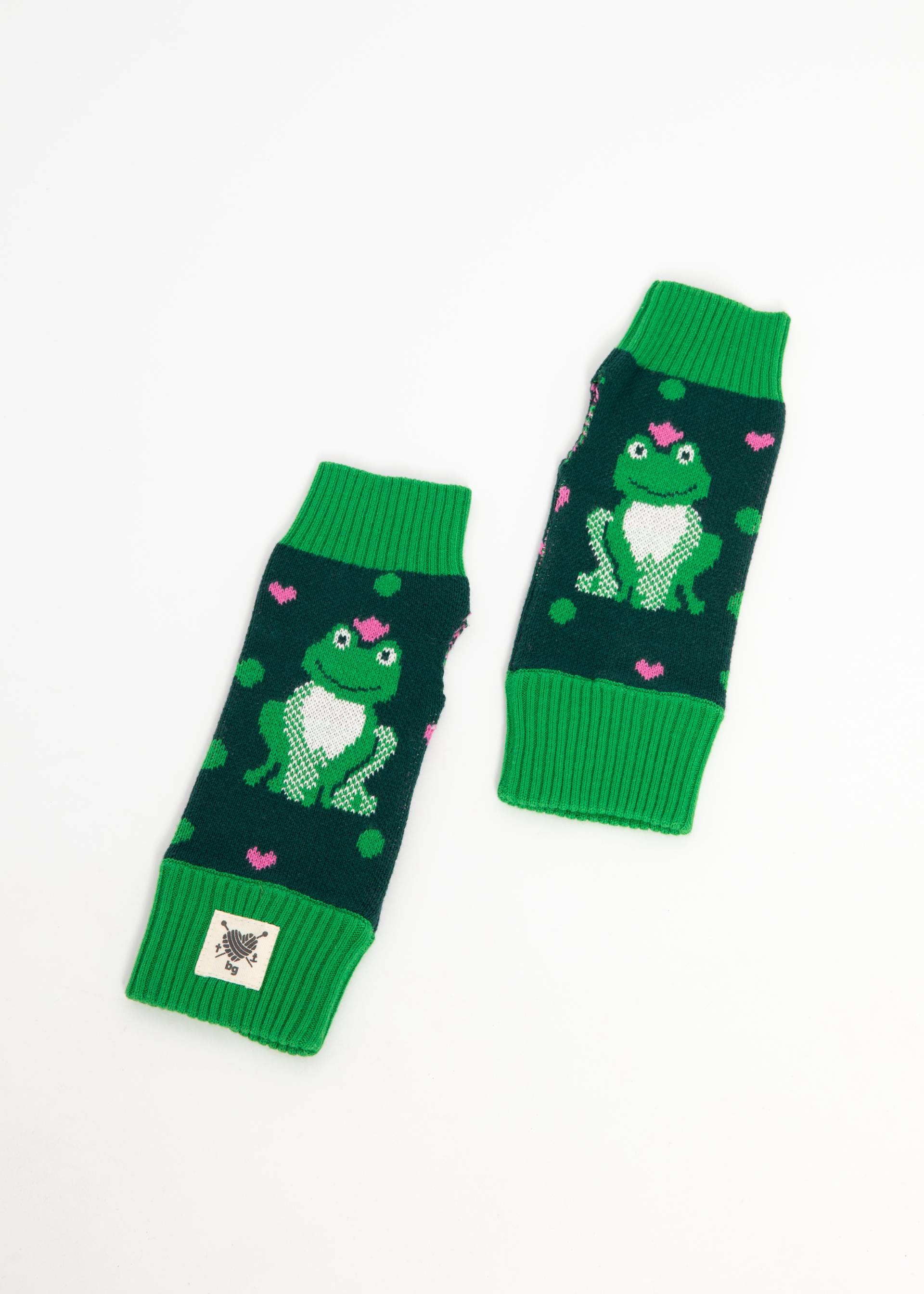 Blutsgeschwister Handstulpen Hand on Heart- froggy glove, Frosch