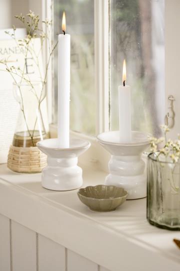 Hyazinthenvase konisch mundgeblasen m/Rattangeflecht Öffnung Ø:6,8 cm