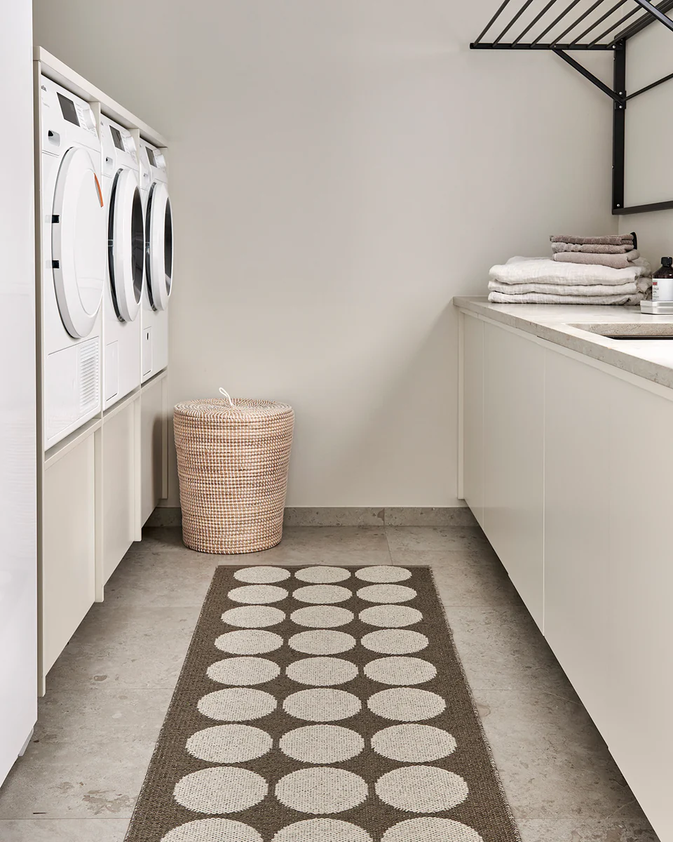 pappelina Teppich HUGO Walnut/Linen , ca. 70 x 160 cm