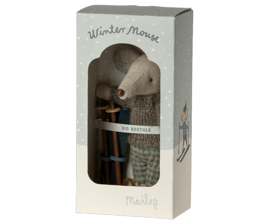 Maileg Wintermaus mit Ski, Big brother