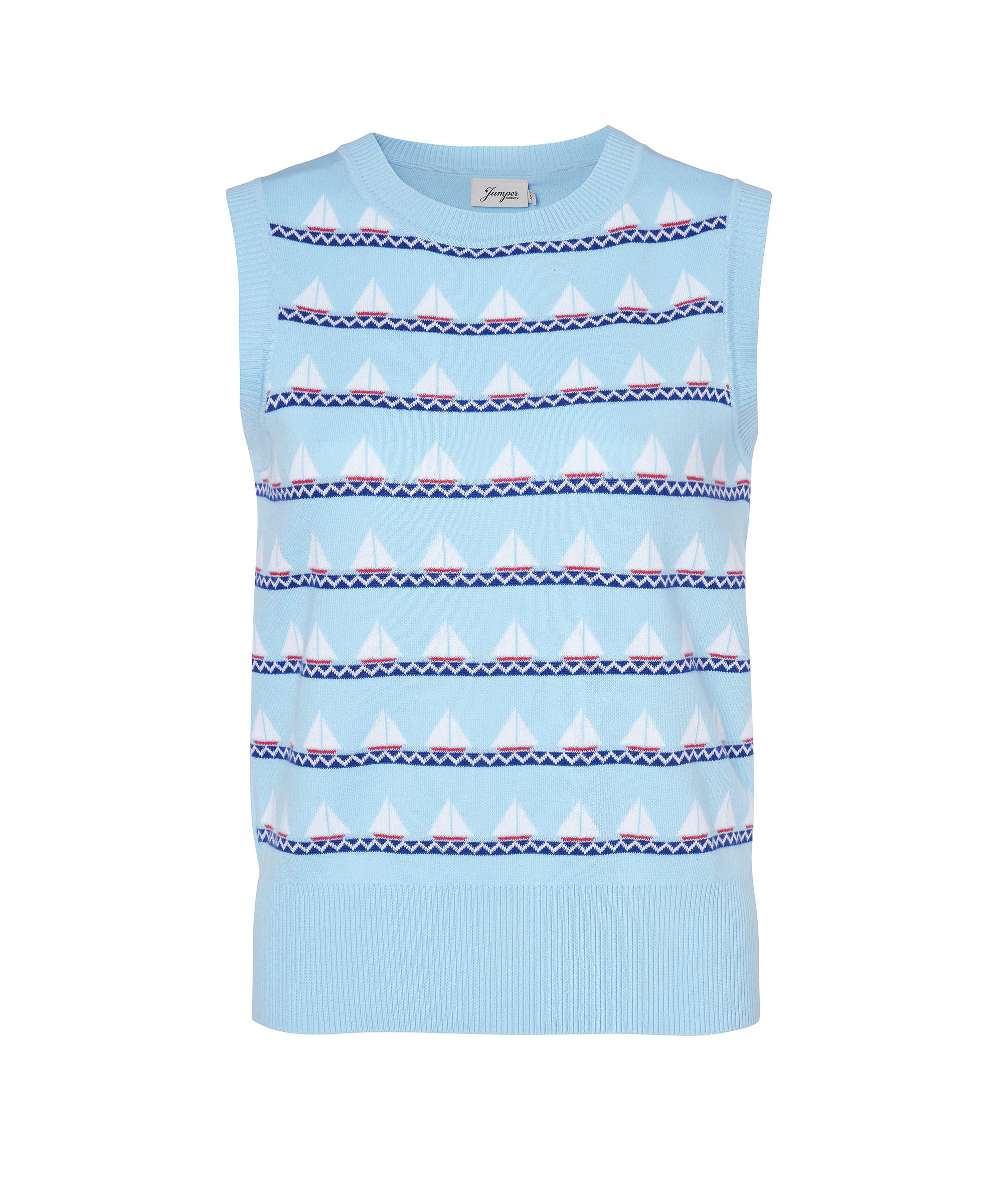 JUMPER FABRIKEN CINDY BLUE Top mit Segelschiff :-)  aus Schweden