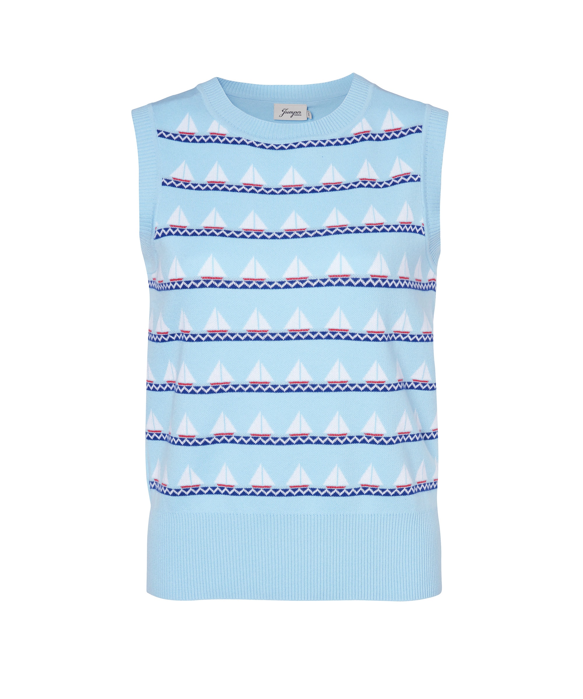 JUMPER FABRIKEN CINDY BLUE Top mit Segelschiff :-)  aus Schweden