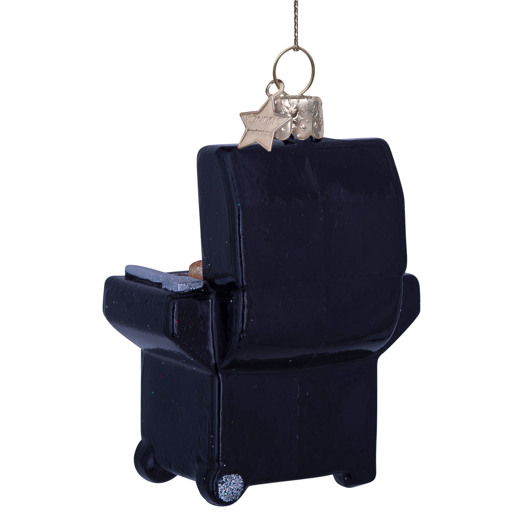 Weihnachtskugel Moderner BBQ Grill, schwarz, ca. 9,5 cm von Vondels