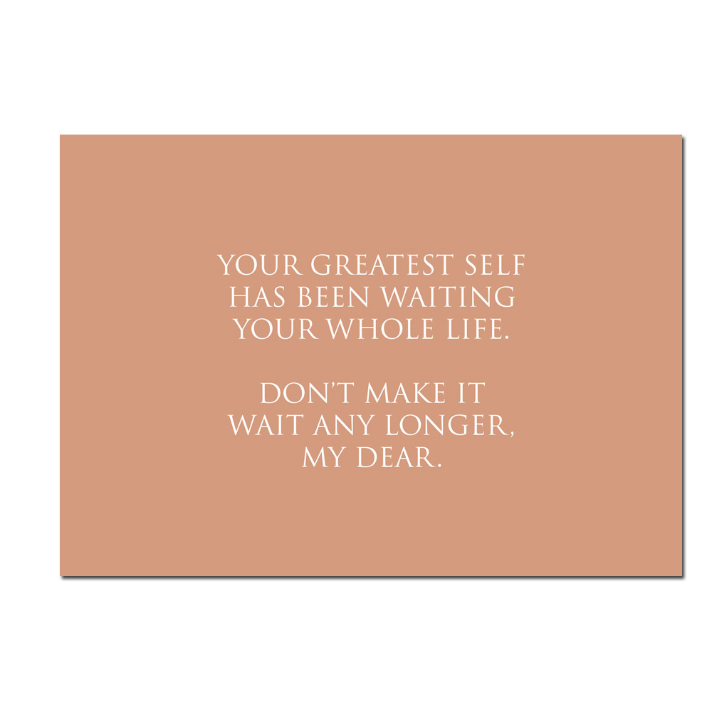 Wunderwort Postkarte "Your greatest Self…" Wunderwort Postkarte "Your greatest Self…"