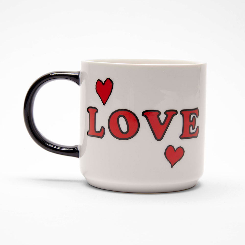 The Peanuts Becher LOVE, Snoopy  und Woodstock, Tasse, ca. 330 ml