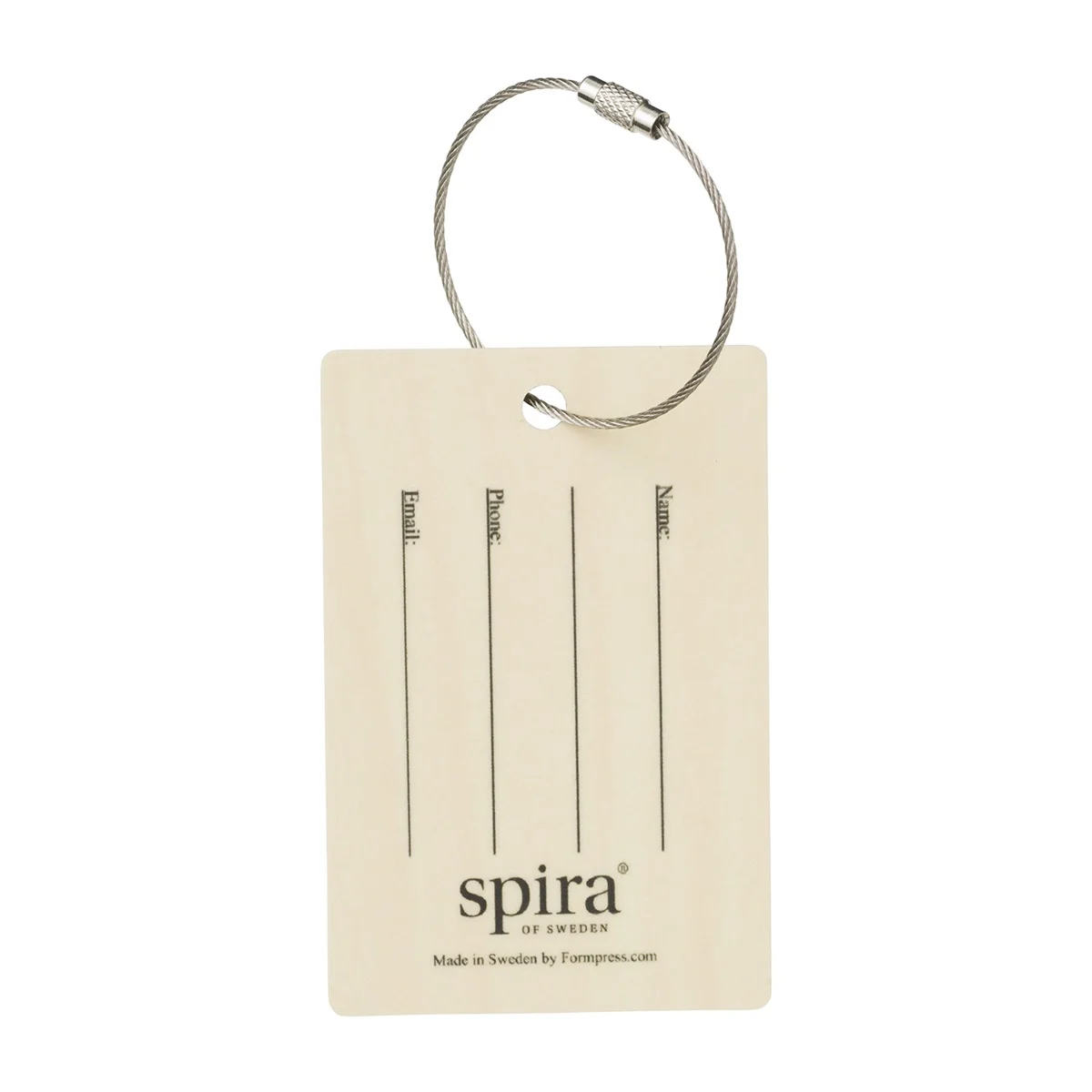 Spira of Sweden Gepäckanhänger  FRANK, ca. 6x9 cm, Bag Tag