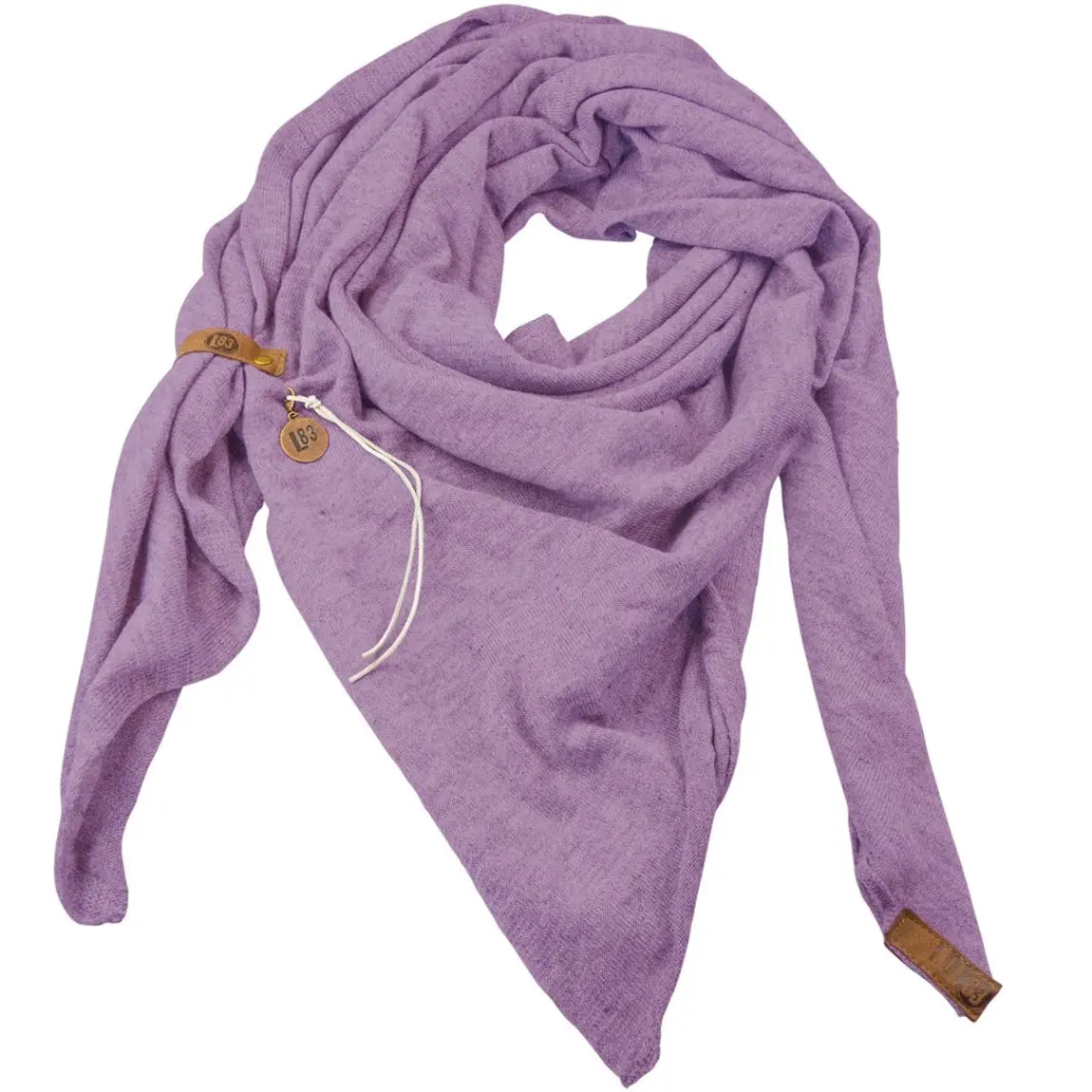 % LOT83 Dreieckiger Strickschal Fien Lilac