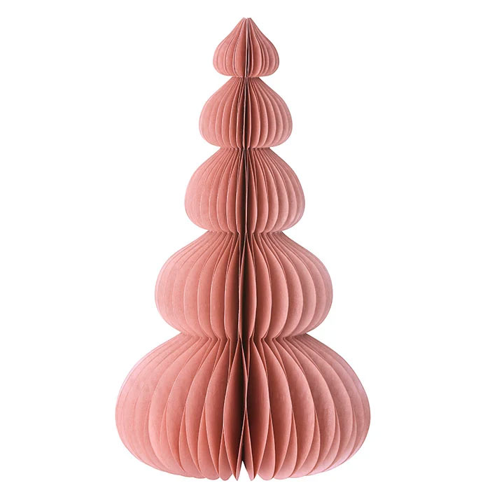 Bungalow Honeycomb Tannenbaum Moonpine, ca. 40 cm Dusty Rose von Bungalow, Papier, Honeycomb Tree Moonpine H40cm Dusty Rose