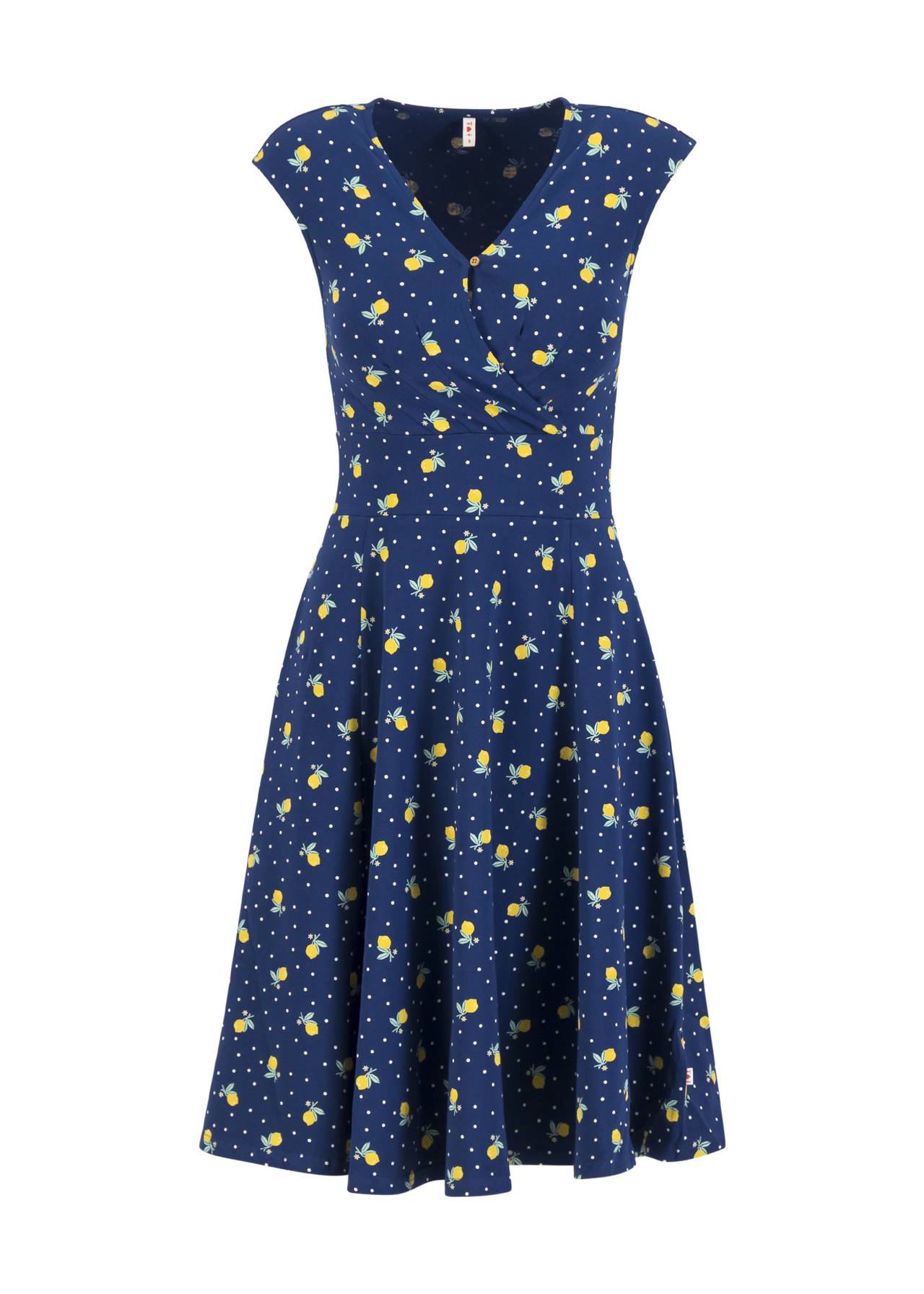 Blutsgeschwister Sommerkleid Shalala Tralala in Love - lemon rain, kleine Zitronen