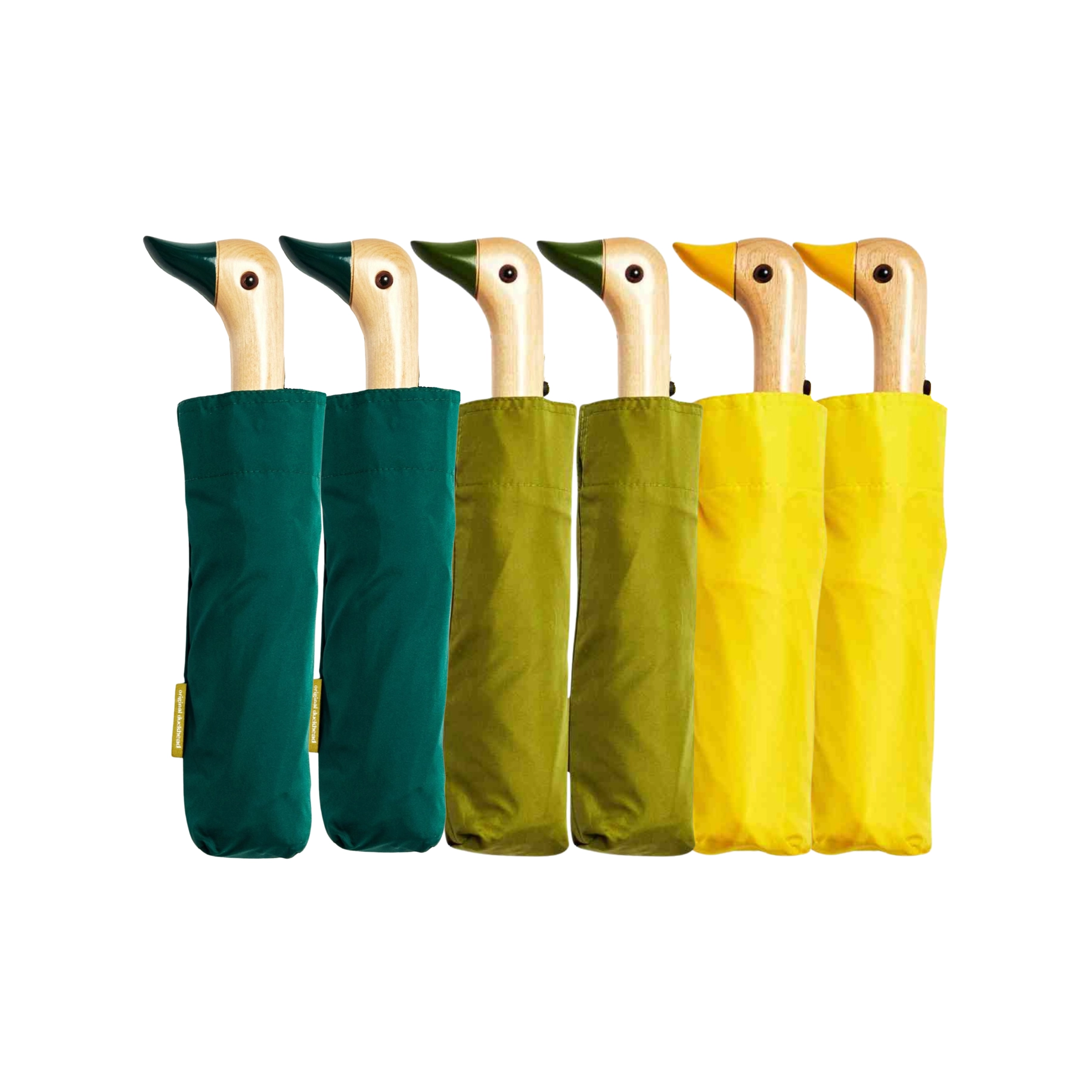 Regenschirm Original Duckhead OLIVGRÜN,  Compact Duck Umbrella   
