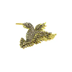Brosche Vogel, Glitzer Modeschmuck