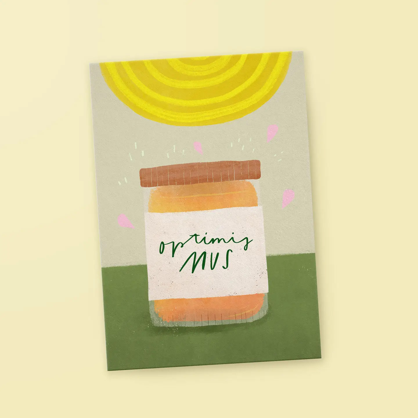 Postkarte »Optimis-Mus« von FRANZIZO