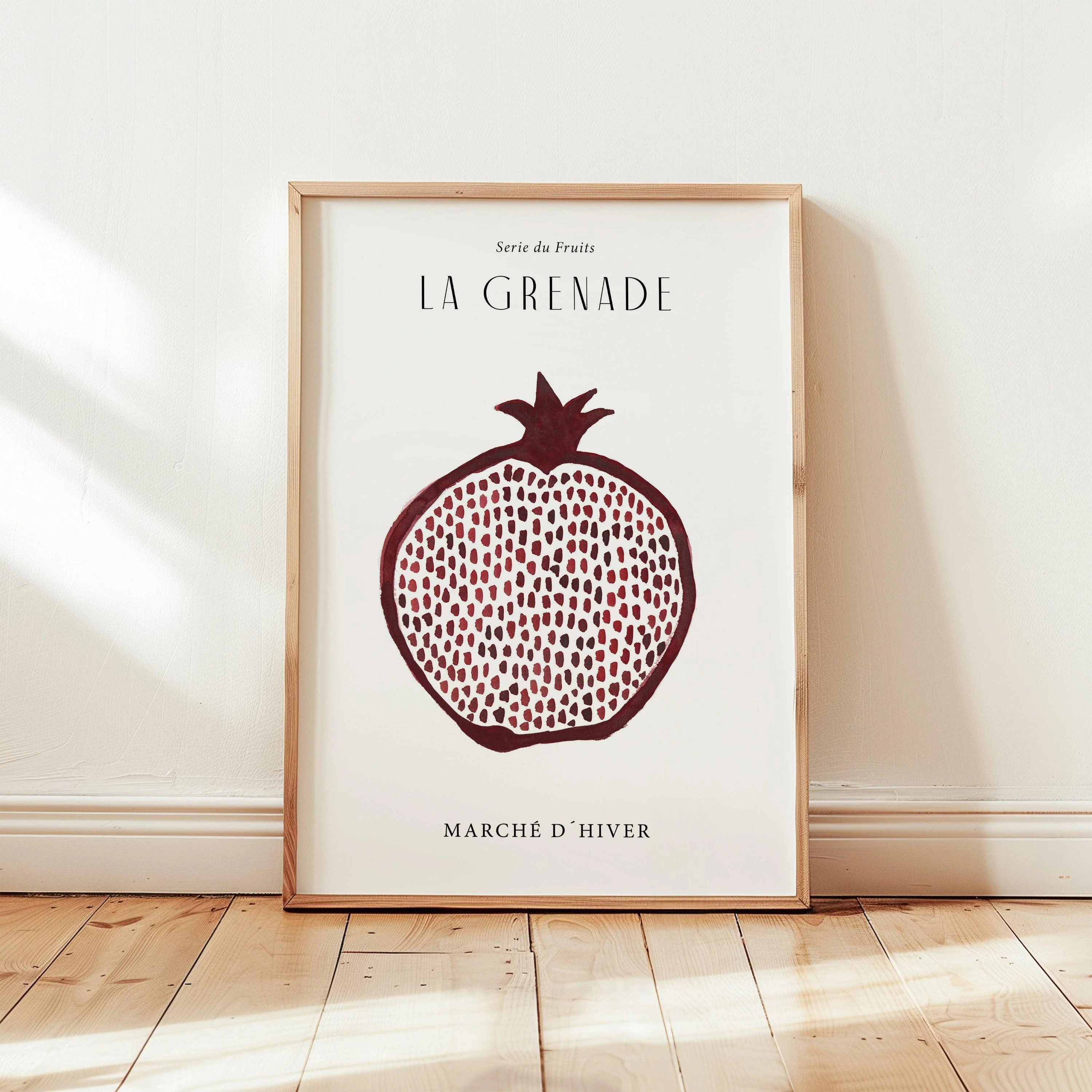 Leo La Douce Kunstdruck LA GRENADE, A4, Granatapfel