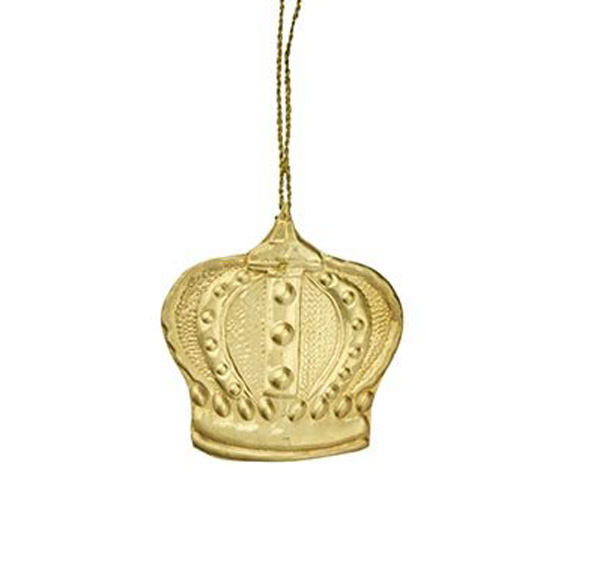 Bungalow XMAS Golden Ornament Krone, ca. 6,5 x 7 cm von Bungalow    