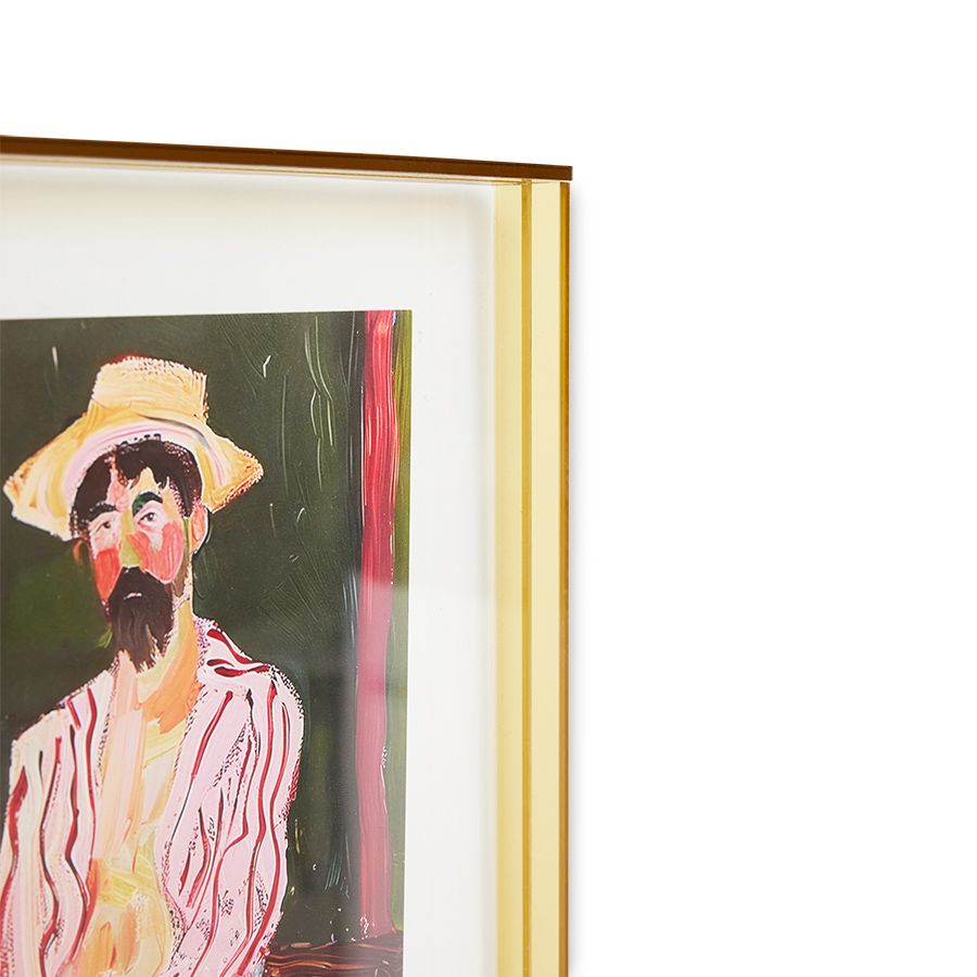 HKliving Acrylic frame olive artist, 29x37cm, Bild mit Acryl Rahmen