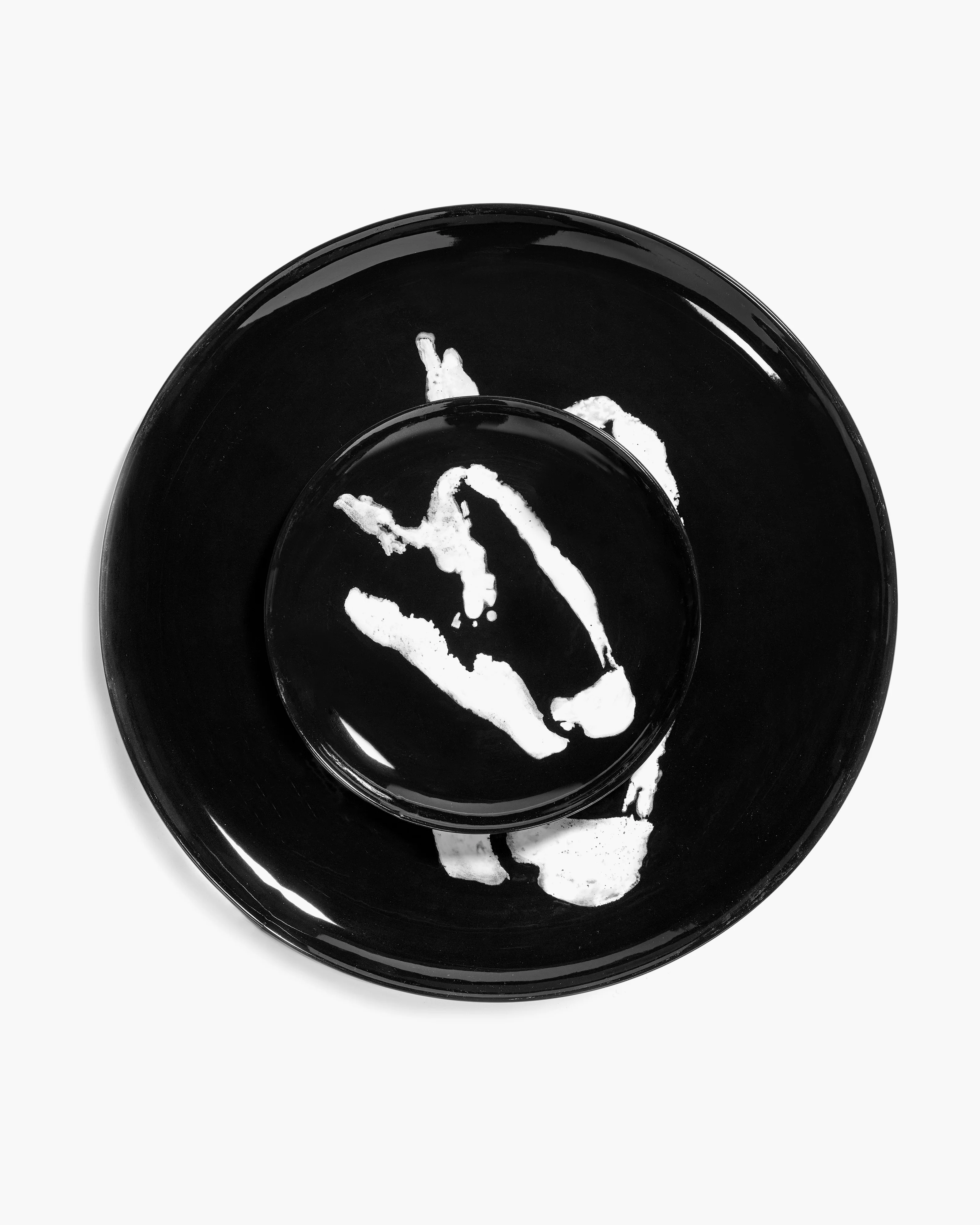 Ottolenghi Frühstückteller black - white pepper Feast, D. 19 cm  