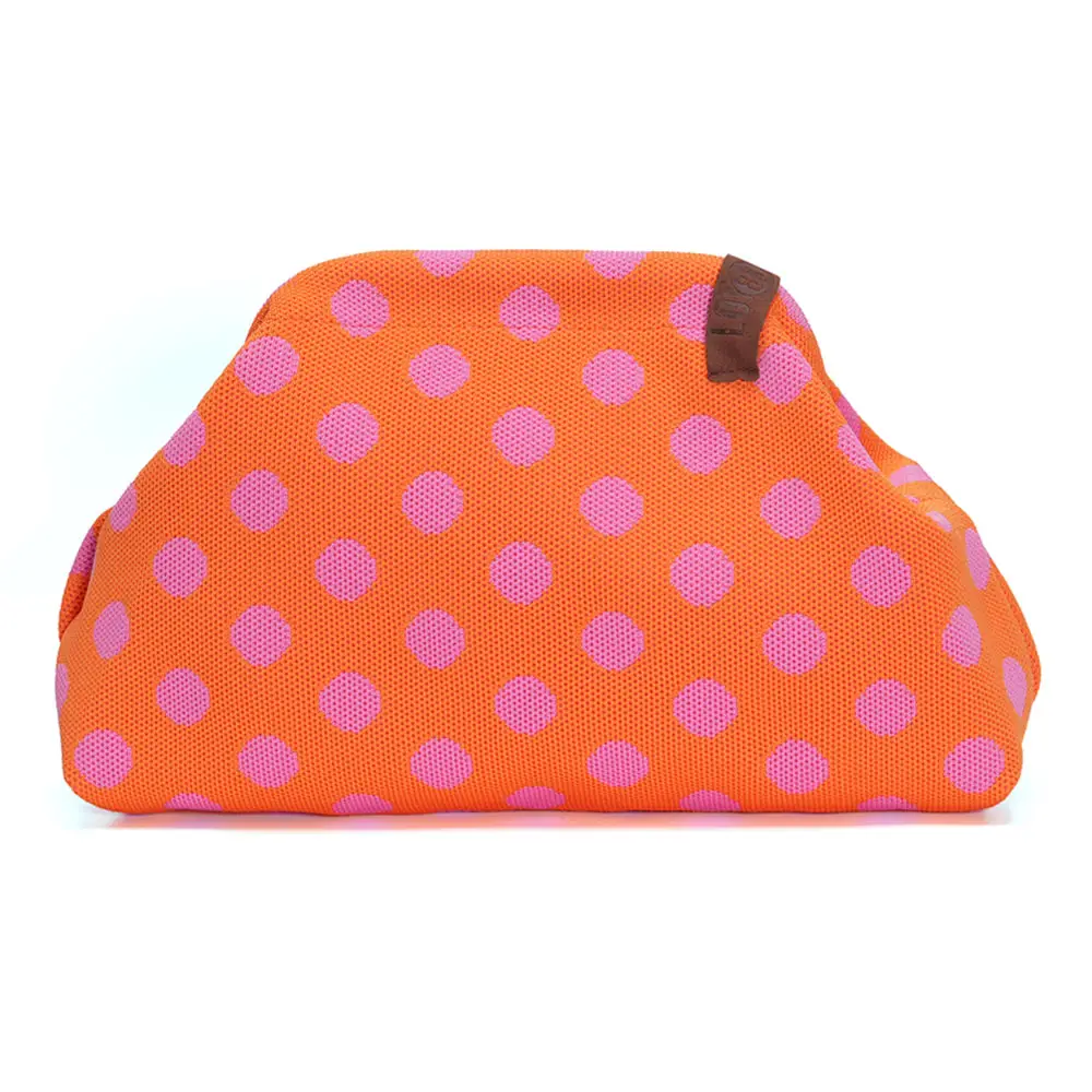 LOT83 Tasche Emma 111, Punkte Orange-Pink,  ca.  20 x 27 cm