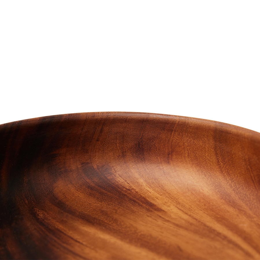 HKliving Holzschale Acacia bowl, D. ca. 25 cm