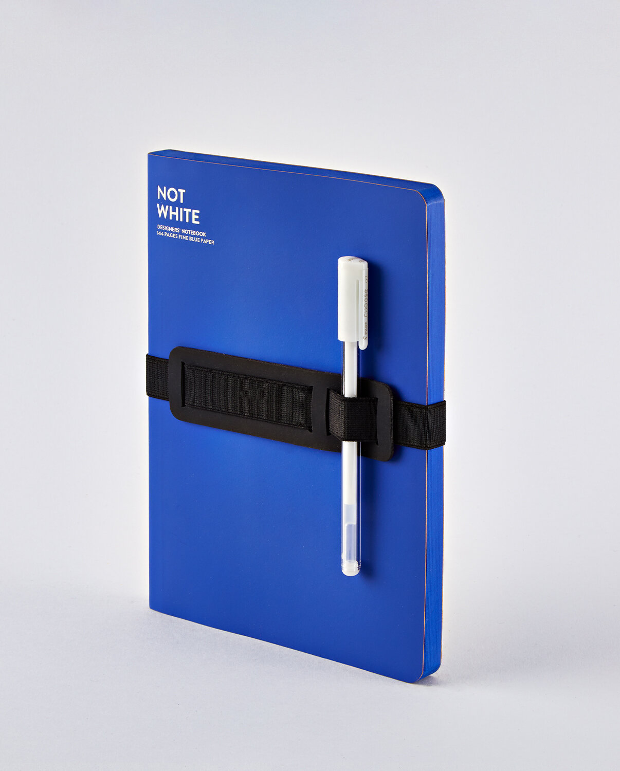 NUUNA Notizbuch Set Not White L Light BLAU,  165 × 220 mm  mit Gummiband und Stift