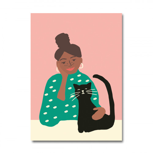 Postkarte - Emma Cooter Draws Katzenliebe