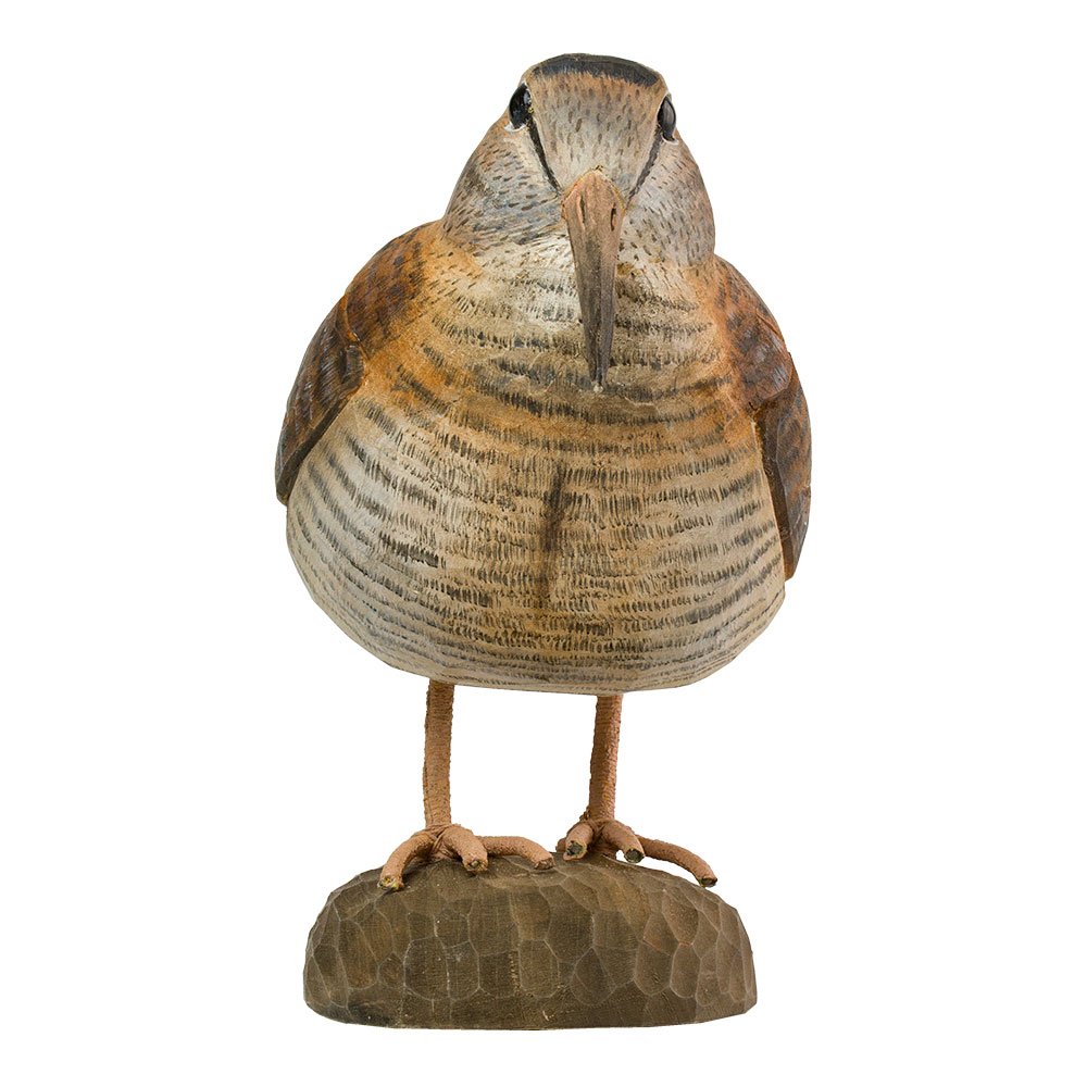 Vogel Waldschnepfe Lindenholz handgeschnitzt DecoBird