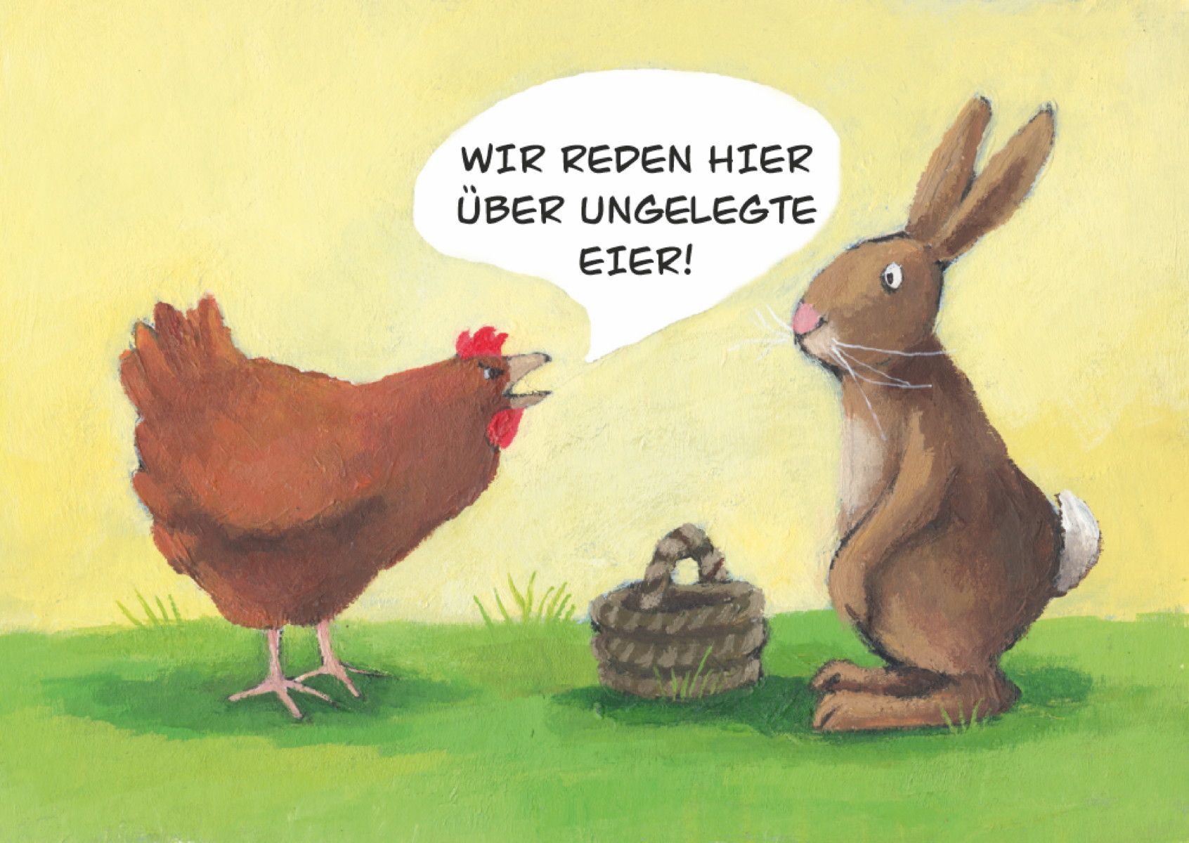 Inkognito Postkarte Ungelegte Eier  von  Henrike Wilson