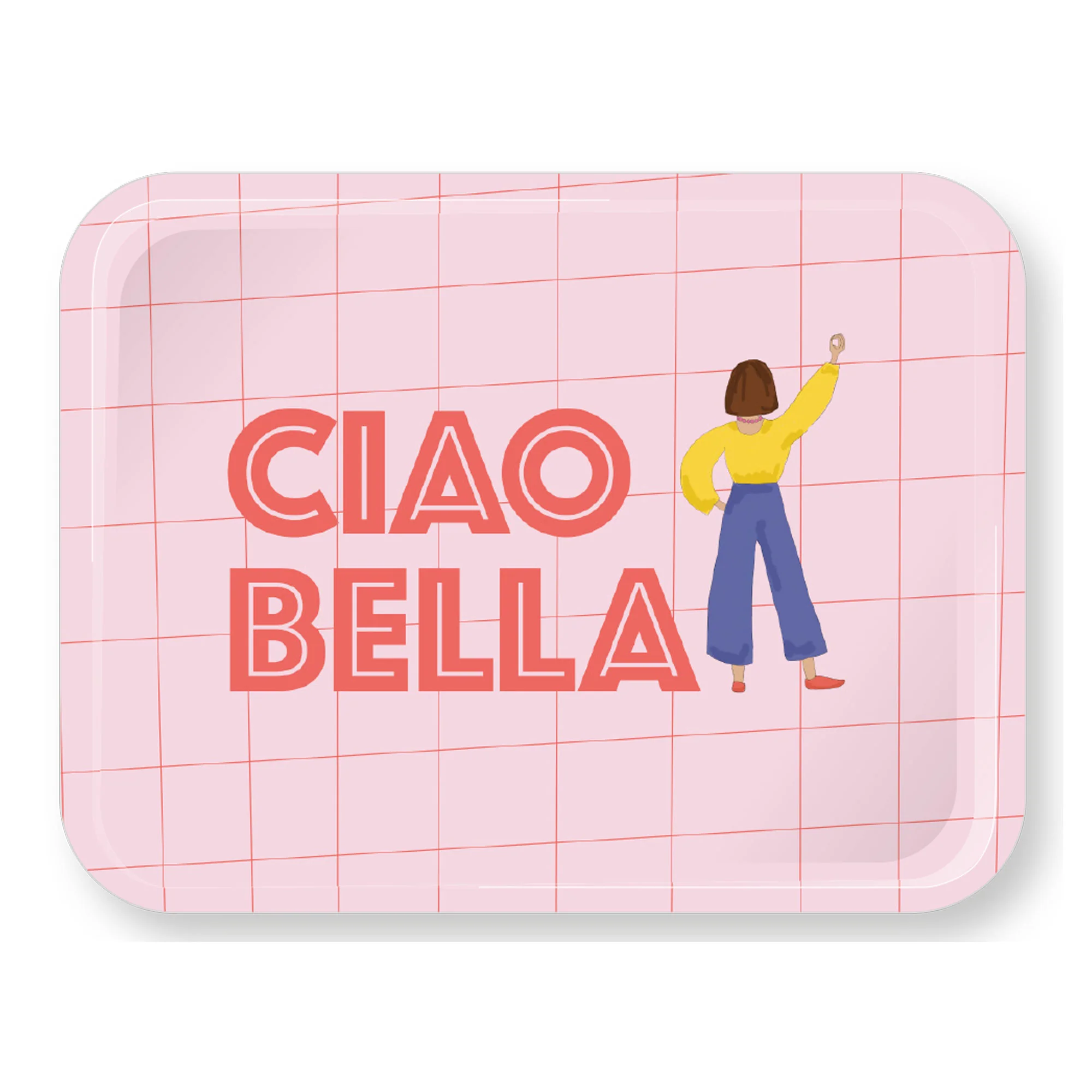 MIAO Tablett CIAO BELLA, ca. 27 x 20 cm