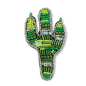 Brosche Filz Kaktus, Modeschmuck