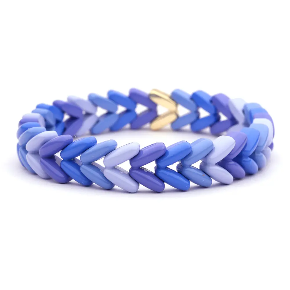 Lot83 LizzyMae Armband Emaille 629 blau, Modeschmuck       