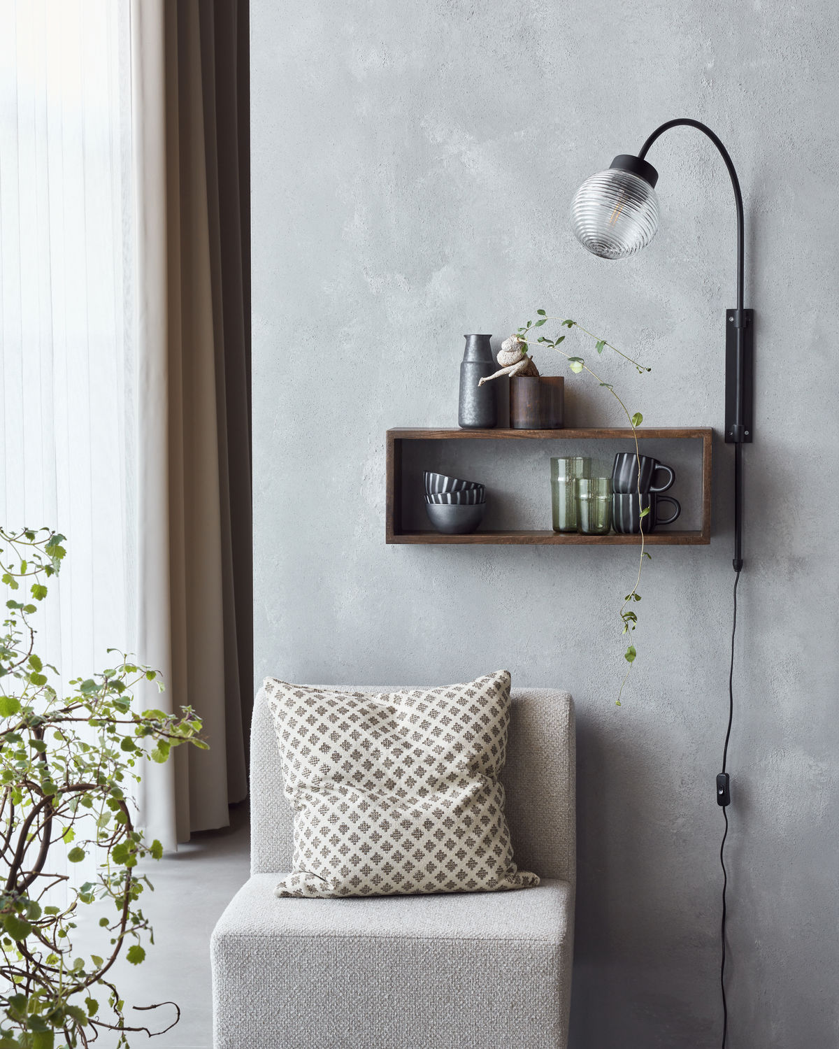 % Regal, Sate, Braun von house doctor    , ca. 60 x 21 x 13 cm, Mangoholz