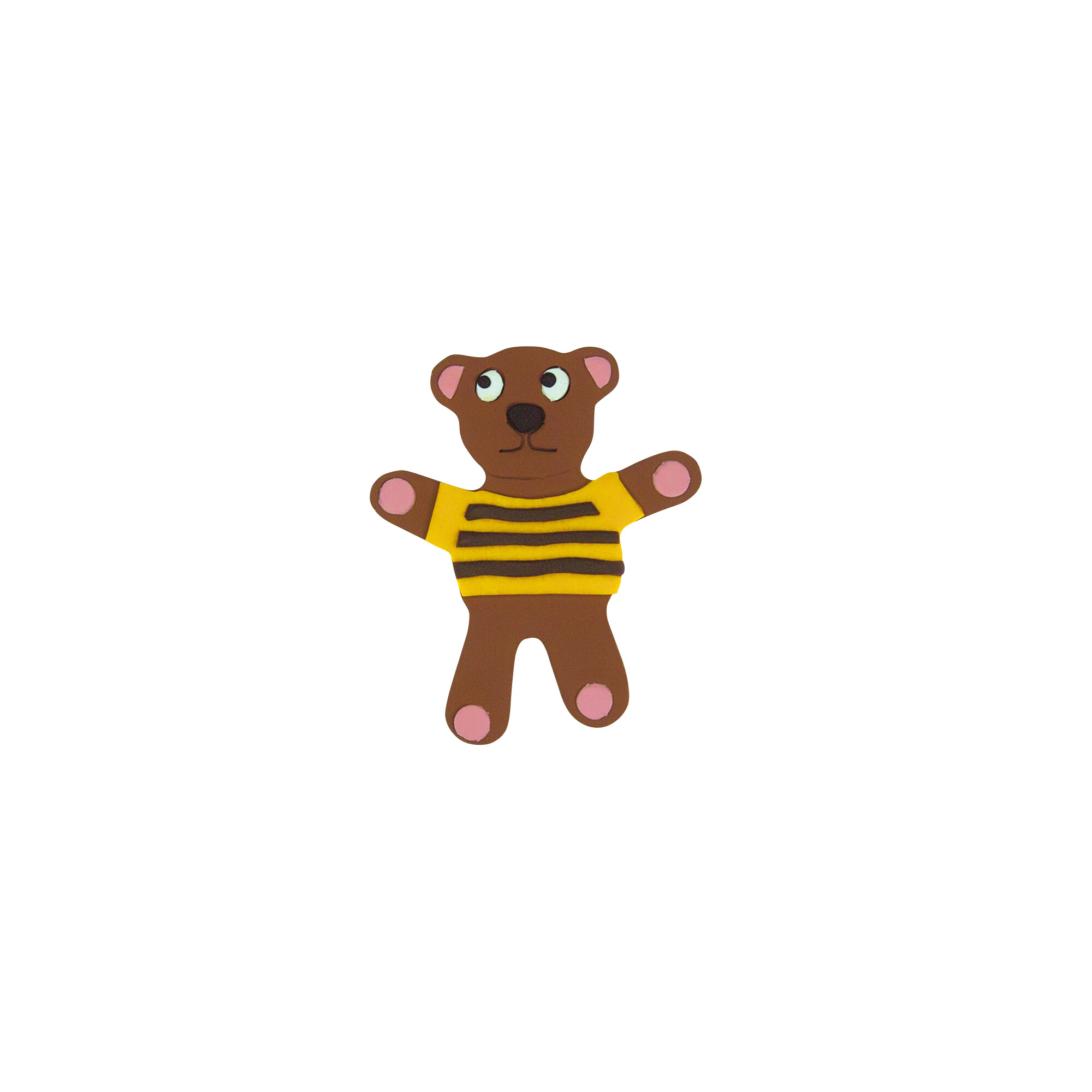 Ausstecherle Teddybär mit Gesicht Edelstahl 8 cm von Städter, Präge-Ausstecher, Plätzchen Backen