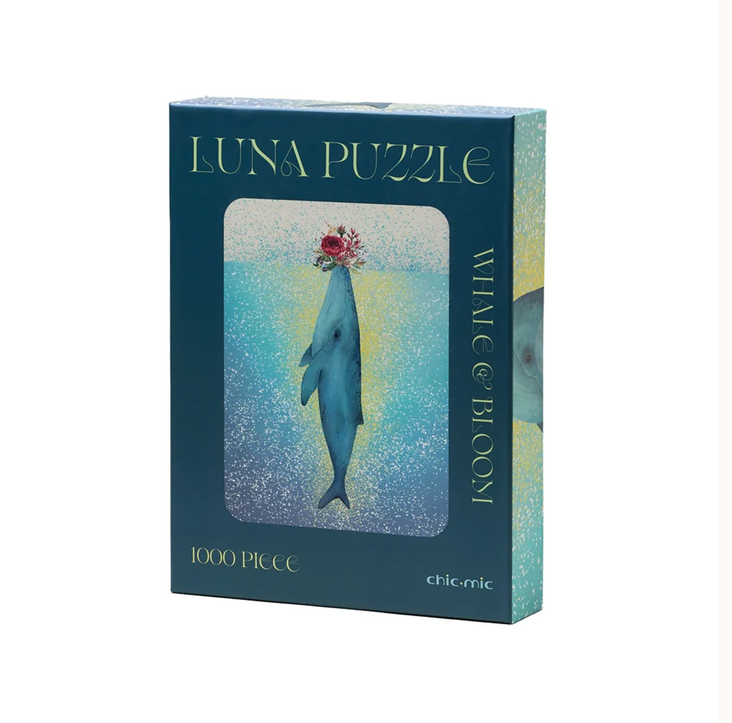Luna puzzle - whale & bloom, 1000 Teile,  ca. 480 × 640 mm