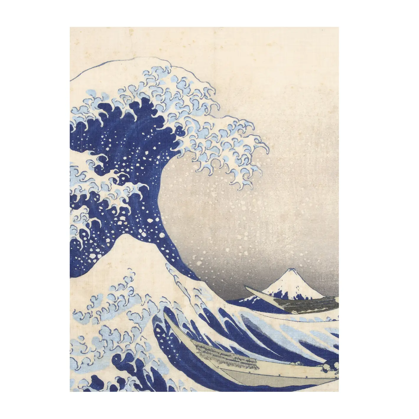 Künstlerjournal Skizzenbuch, Hokusai, The Great Wave, 180 x 240 x 5 mm  