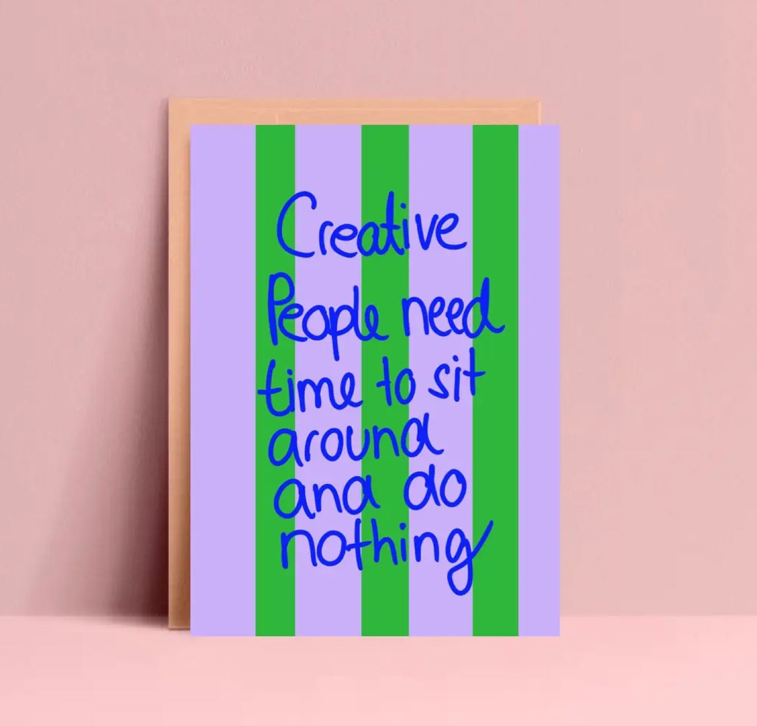 Postkarte Creative People  von Ute Arnold
