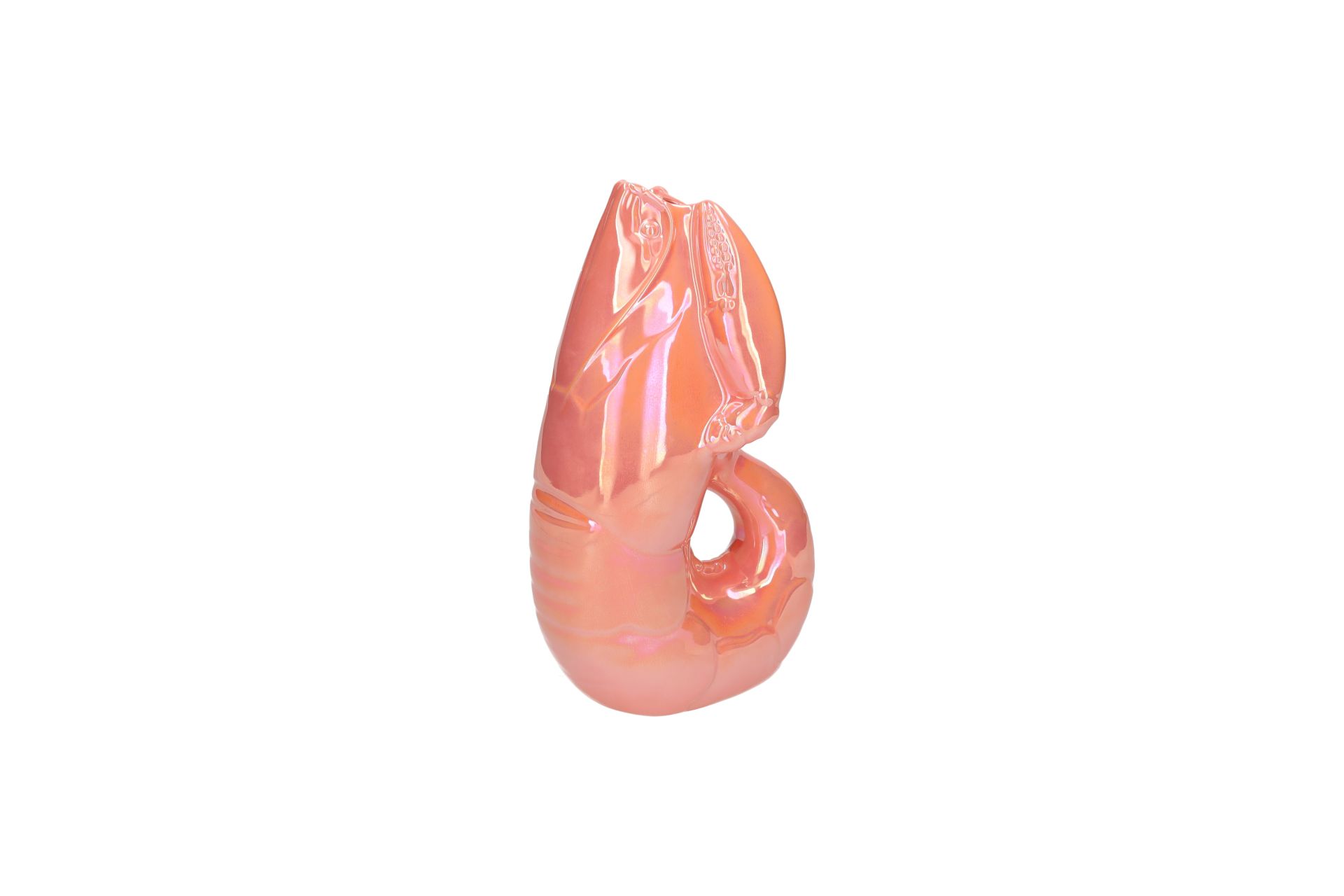 % Madame Crevette, Hummer, Vase, S, salmon, Höhe ca. 26 cm