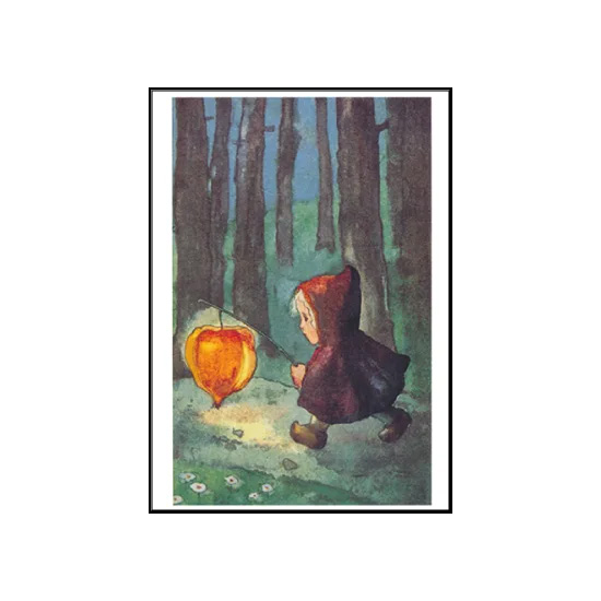 Postkarte Leuchte mir Laternchen von Mili Weber, Taurus  