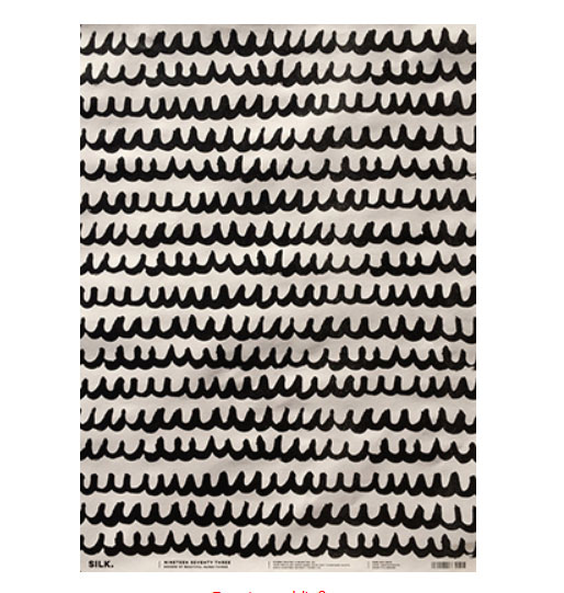 Geschenkpapier - Silk Bögen schwarz , ca. 50 x 70 cm