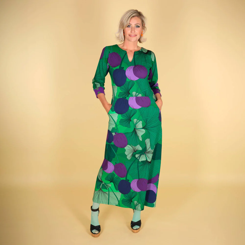 MARGOT Kleid Lily-Anne Farmgirl Dress, Farbe Grün, MARGOT verrückte Mode aus Dänemark