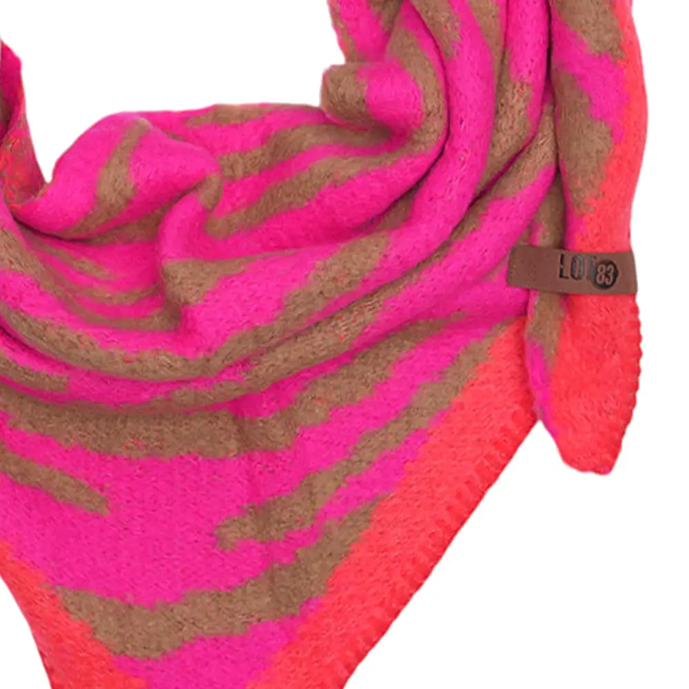 LOT83 Schal Nina Nr. 03, Zebra Neon