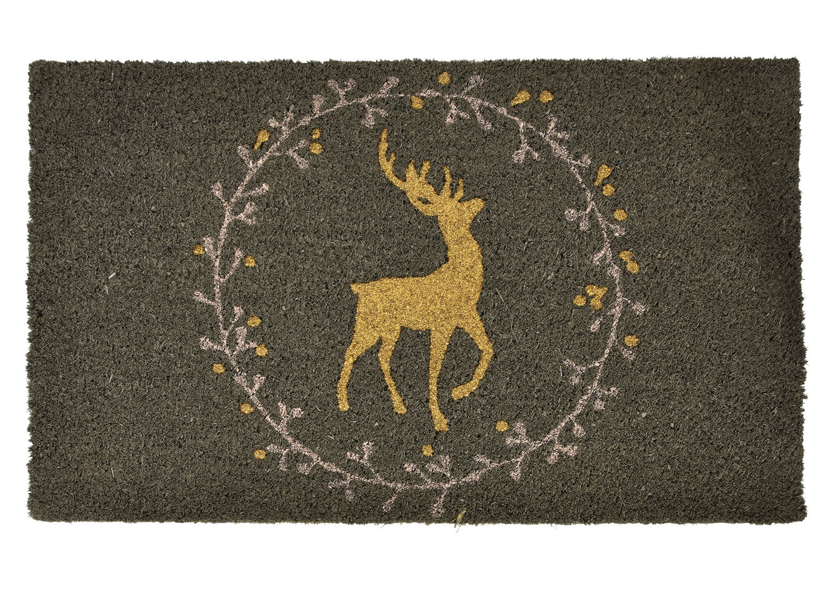 Fussmatte-weihnachten-hirsch Fußmatte/ Kokosmatte Kranz/Wreath ♥